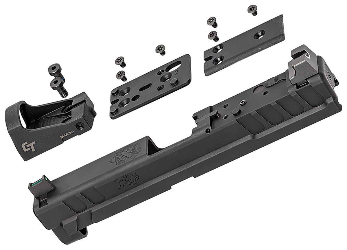 Springfield Armory XD4903 XD OSP Fits Springfield XD 9mm Luger, Black Steel, Suppressor Height Night Sights Includes Crimson Trace Red Dot & Cover Plate