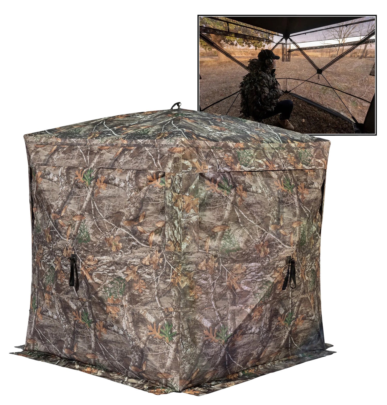 Rhino Blinds R180STRTE Rhino 180 See Through Realtree Edge 150 Denier/Mesh