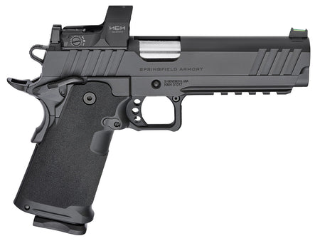 Springfield Armory PH9119AOSD Prodigy 9mm Luger 20+1/17+1 5", Black Carbon Steel, Serrated with Optics Cut Slide, Polymer Grip, Fiber Optic Sight, Hex Dragonfly Red Dot