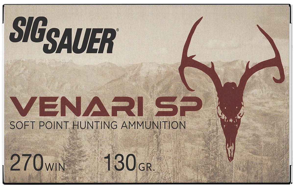 Sig Sauer .270 Winchester Venari 130gr SP Ammo