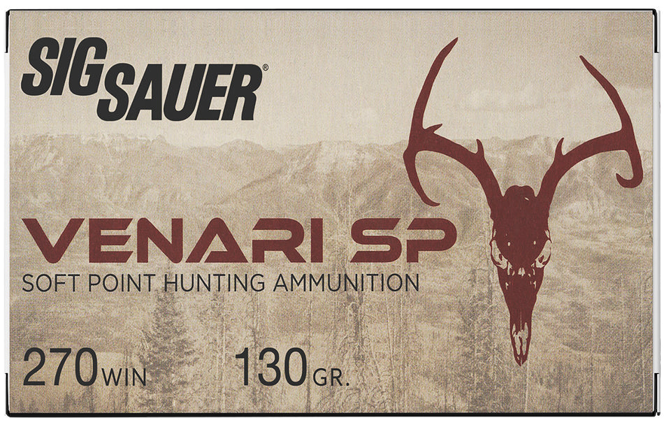 Sig Sauer .270 Winchester Venari 130gr SP Ammo