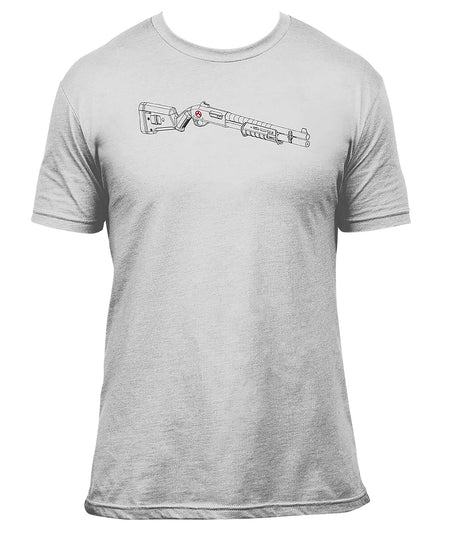 Magpul MAG1278-041-S SGA Blueprint Stone Gray Heather Cotton/Polyester Short Sleeve Small