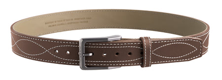 Magpul MAG127621044 Tejas EL Pistolero Chocolate Brown Bull Hide 44" 1.50" Wide Buckle Closure