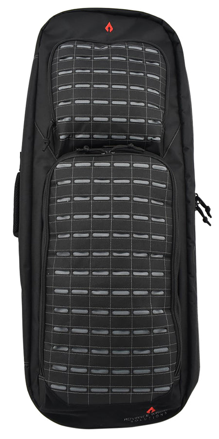 Advance Warrior Solutions FR36RBPBL/GR Frame 36" L Backpack with Side Handle, Black Polyester for Tactical Rifle, Molle Front