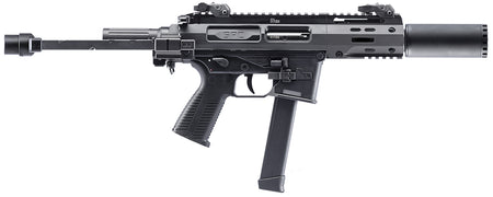 B&T Firearms 500003SDGTB SPC9 SD 9mm Luger 33+1 4.50" with RBS Suppressor, Black, Tele Brace Adapter, Polymer Grip (Glock Mag Compatible)