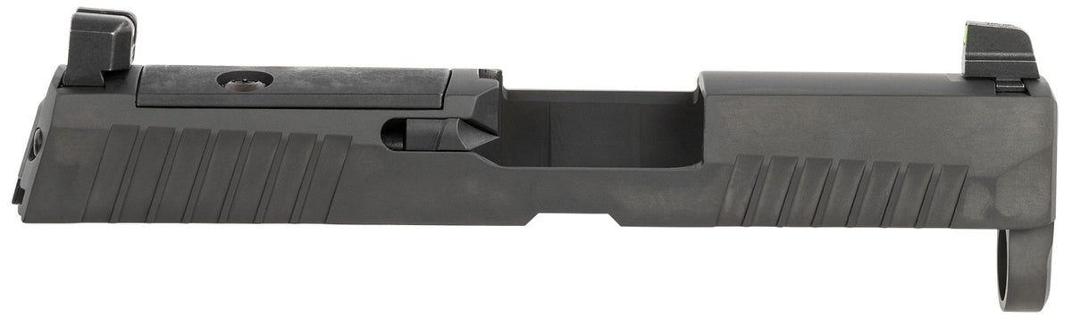 Sig Sauer P320 Slide 9mm Luger Nitride Black Stainless Steel Optic Ready  XRAY3 Suppressor Sights Compatible With ROMEO1 PRO ROMEO2