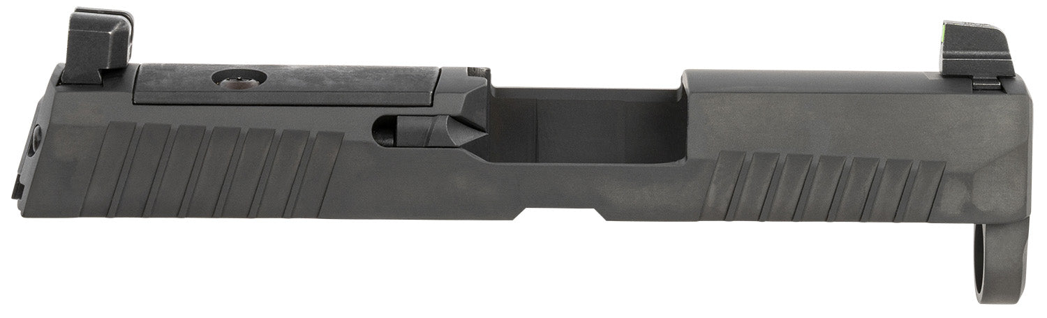 Sig Sauer P320 Slide 9mm Luger Nitride Black Stainless Steel Optic Ready  XRAY3 Suppressor Sights Compatible With ROMEO1 PRO ROMEO2