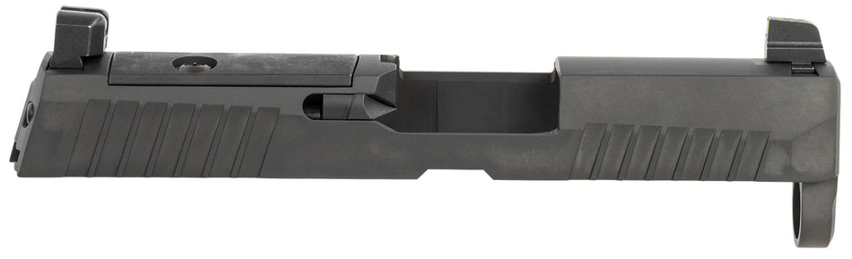 Sig Sauer P320 Slide 9mm Luger Nitride Black Stainless Steel Optic Ready  XRAY3 Suppressor Sights Compatible With ROMEO1 PRO ROMEO2