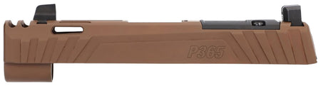 Sig Sauer 8901048 P365 Sig P365/P365XL/P365X 9mm Luger Nitride Coyote Brown Stainless Steel Optic Ready Integrated Compensator Slide XRAY3 Suppressor Sights Compatible With ROMEOZERO ROMEOZERO Elite
