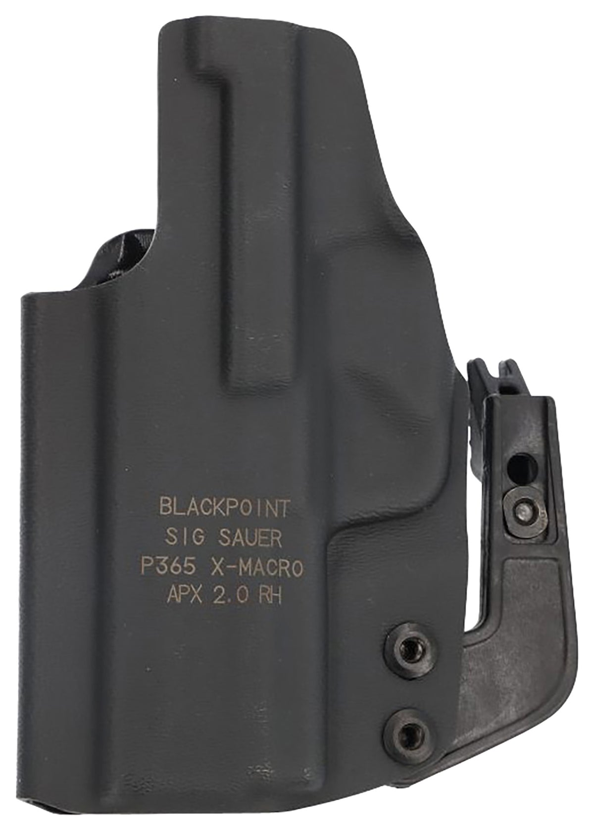 Sig Sauer 8901258 Tactical IWB Black Fits Sig P365-XMACRO Belt Clip Right Hand