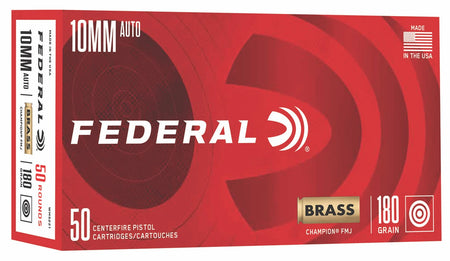 Federal 10mm Auto Champion Training 180gr FMJ Ammo