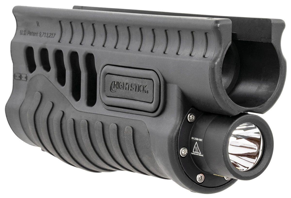 Nightstick SFL13GL Shotgun Forend Light Black 1200 Lumens White LED Green Laser Remington 870/TAC-14