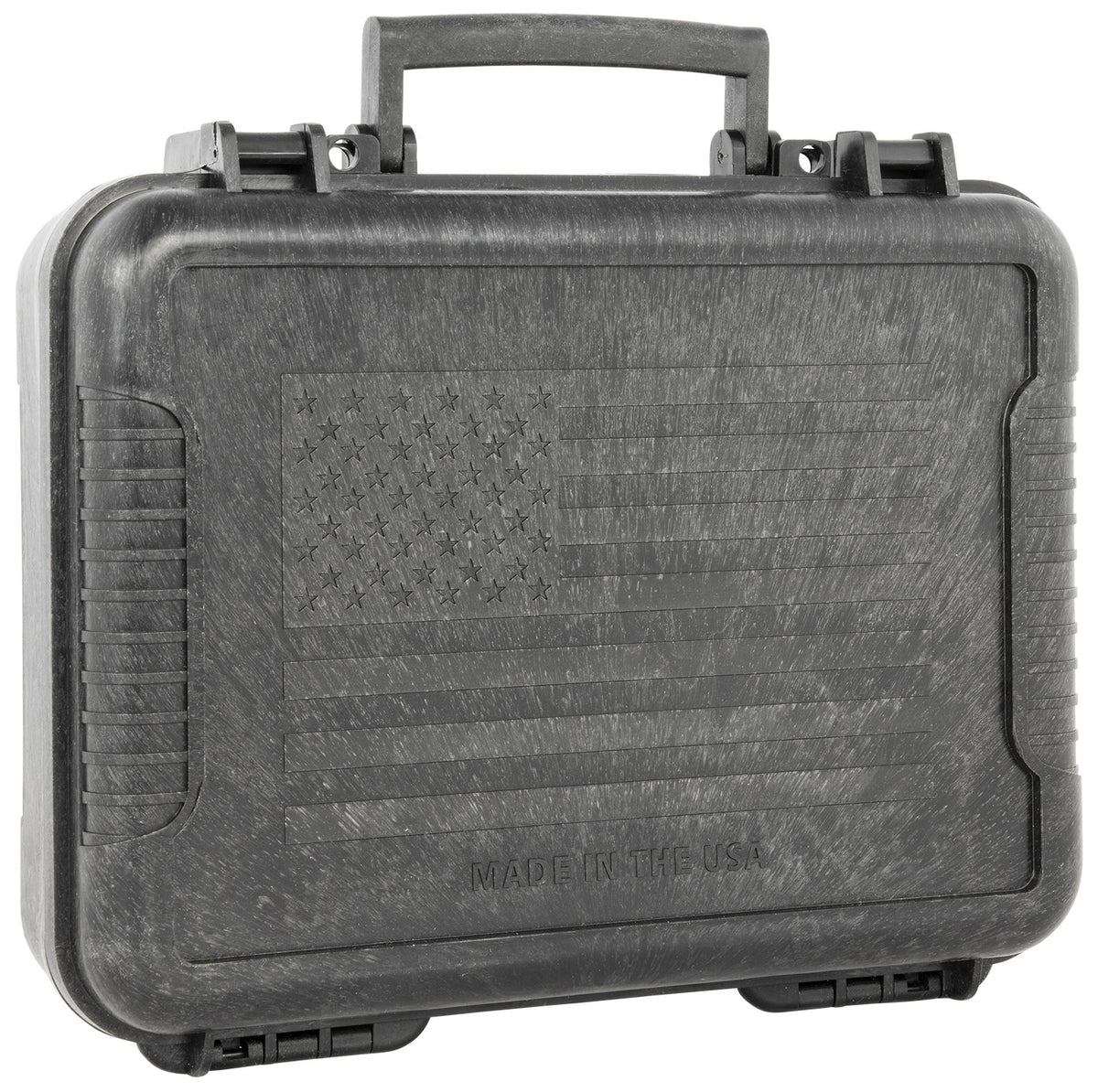 Outdoor Connection 10017 Molded Pistol Case 11" Long Black w/US Flag Polypropylene