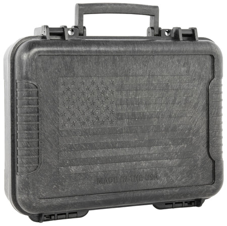 Outdoor Connection 10017 Molded Pistol Case 11" Long Black w/US Flag Polypropylene