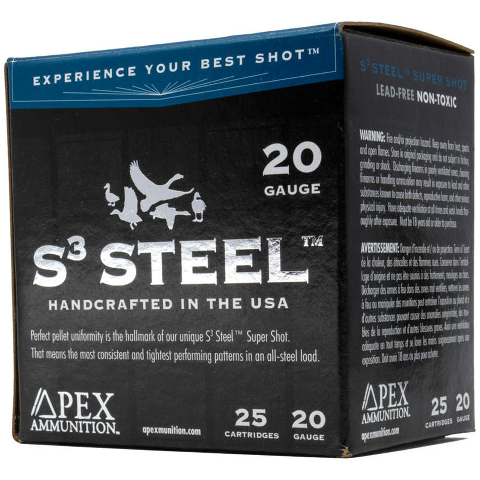 Apex Waterfowl S3 Steel 20 Gauge 3 in 1 oz #4