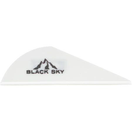 Bohning Black Sky Vane 2 in. White 100 pk.