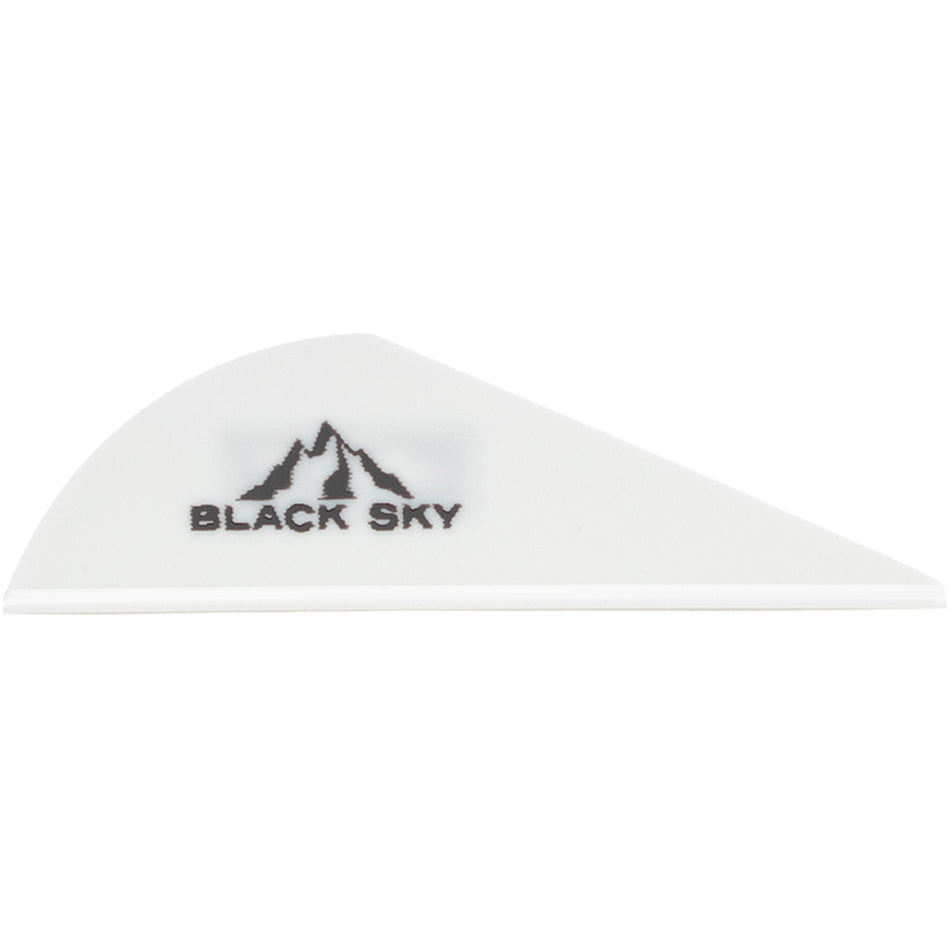 Bohning Black Sky Vane 2 in. White 100 pk.