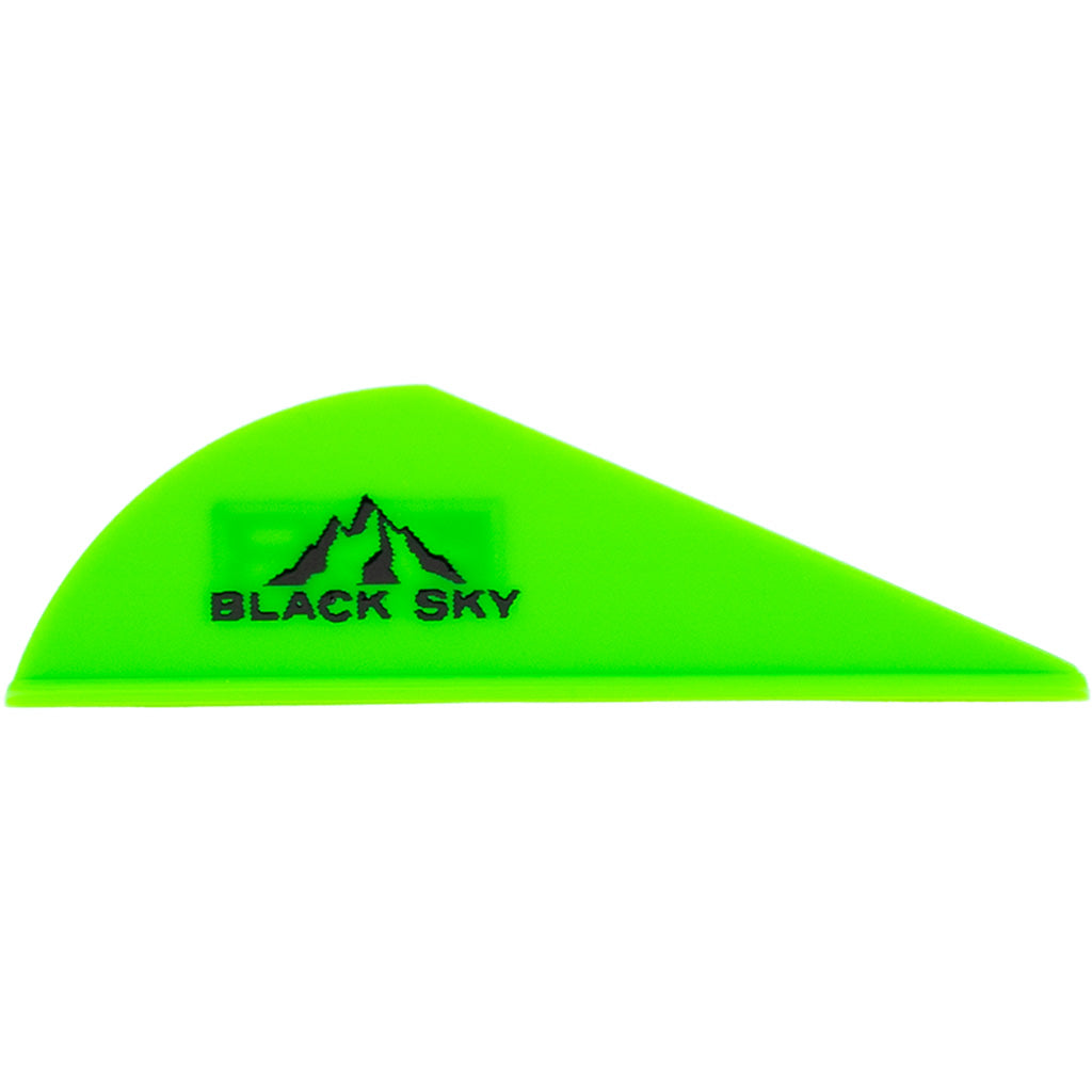 Bohning Black Sky Vane 2 in. Neon Green 100 pk.