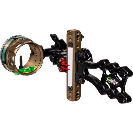 Axcel LANDSLYDE Slider Tactical Bowhunting Sight AVX-41 Scope 1 Pin .019 Green Fiber