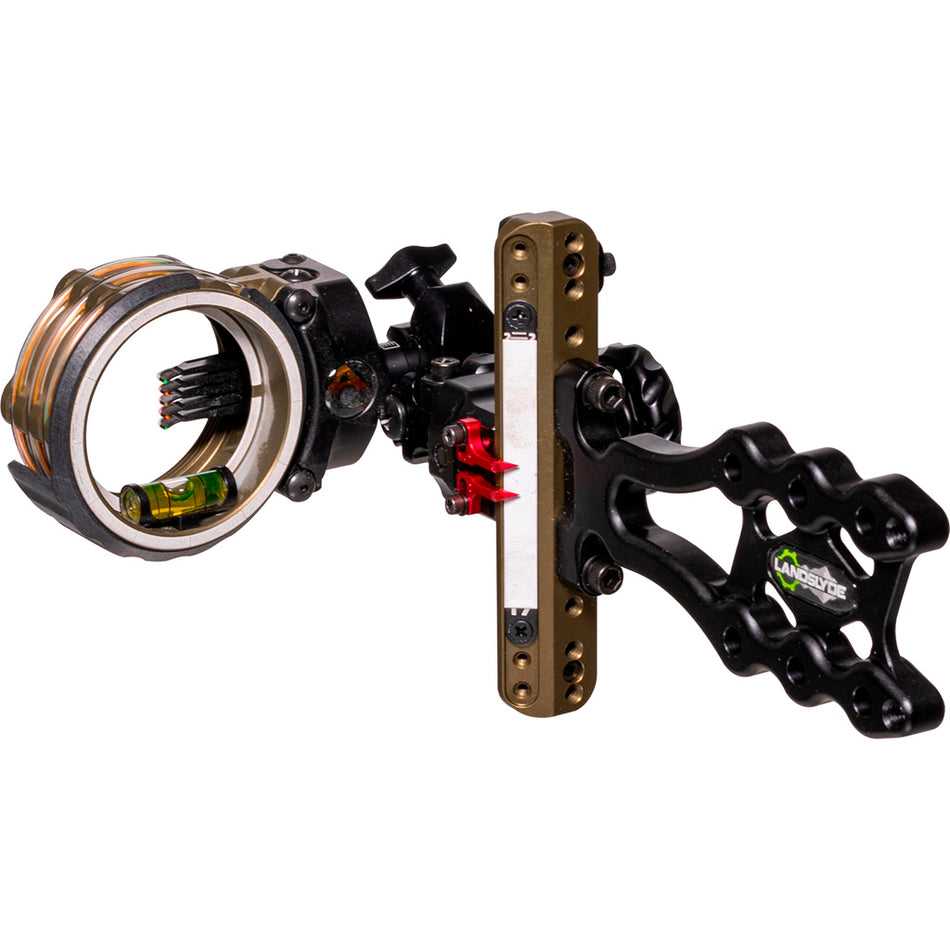 Axcel LANDSLYDE Slider Tactical Bowhunting Sight AccuStat II Micro 5 Pin .010