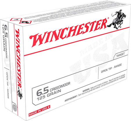 Winchester 6.5 Creedmoor 125gr Open Tip Range Ammo