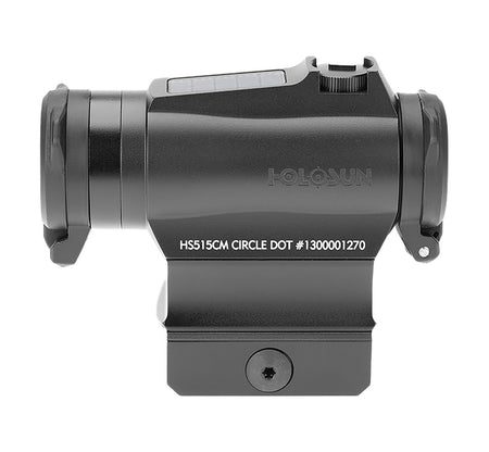 Holosun HS515CM 515 Black Anodized 1 x 20 mm 2 MOA Red Dot/65 MOA Circle Multi Reticle