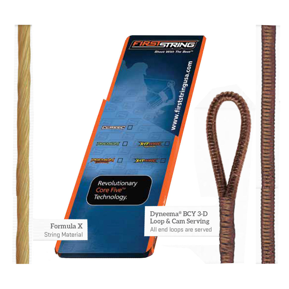 FirstString Classic String Set Buckskin w/Tan Serving Mathews Traverse