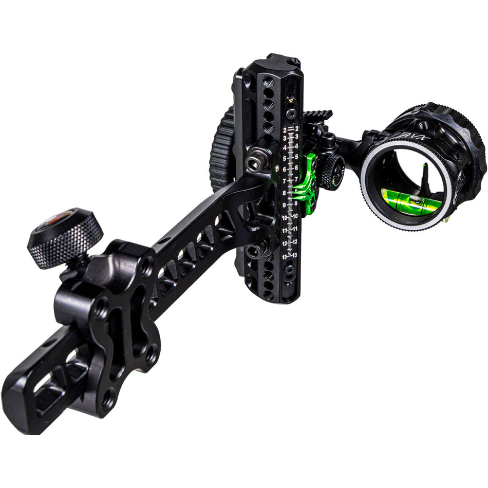 Axcel Driver Plus Slider Sight w/AVX-31 Scope Stealth BH .019 Green Fiber Single Pin LH