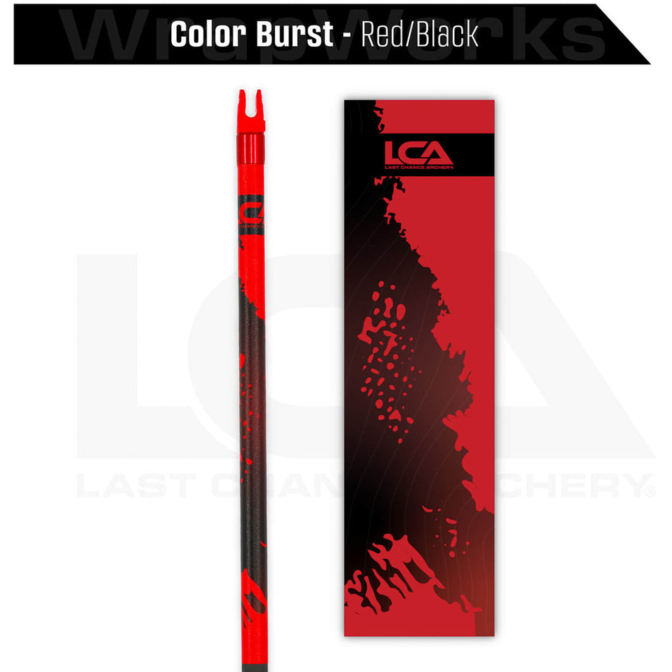 Last Chance WrapWorks Stock Color Burst Red/Black Flex Precision Fixed Standard