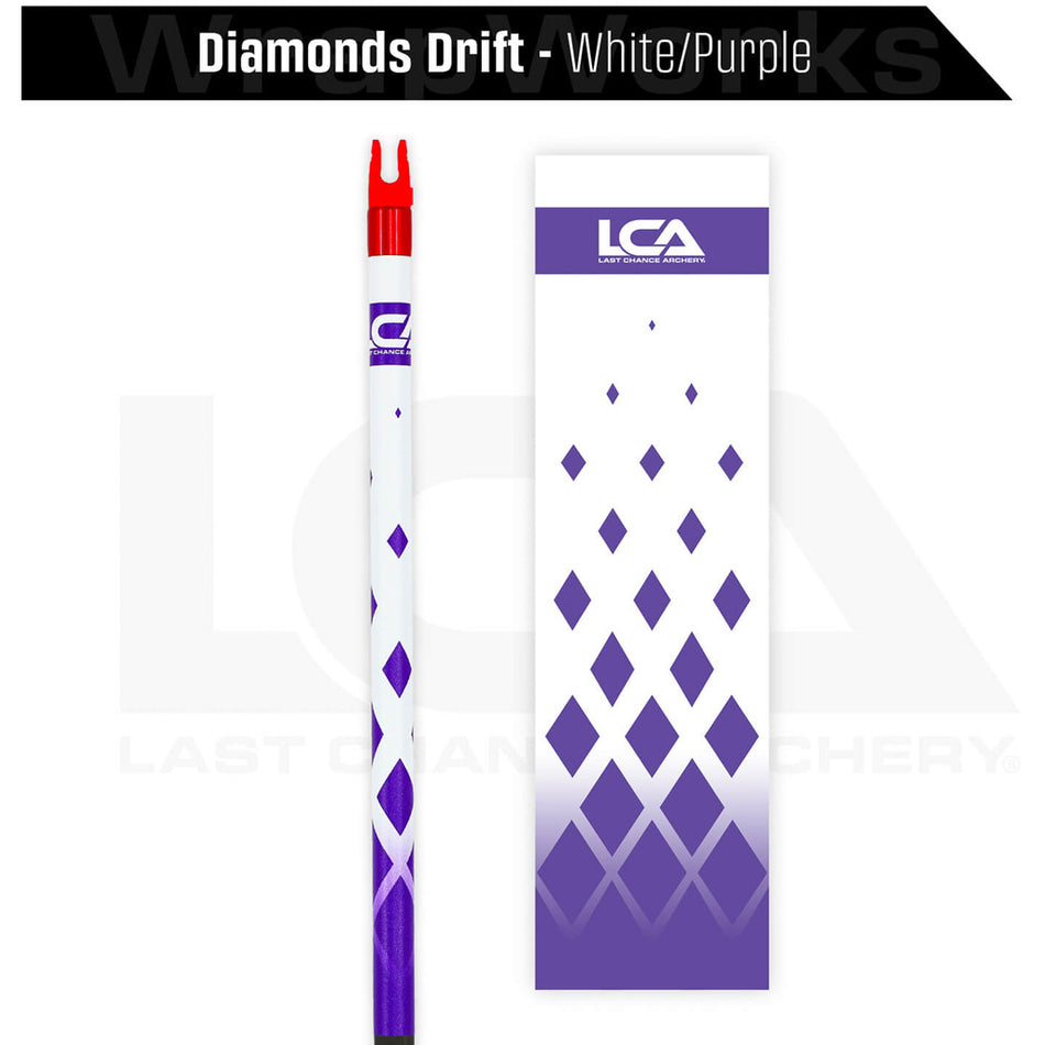 Last Chance WrapWorks Stock Diamonds Drift White/Purple Precision Fixed Standard