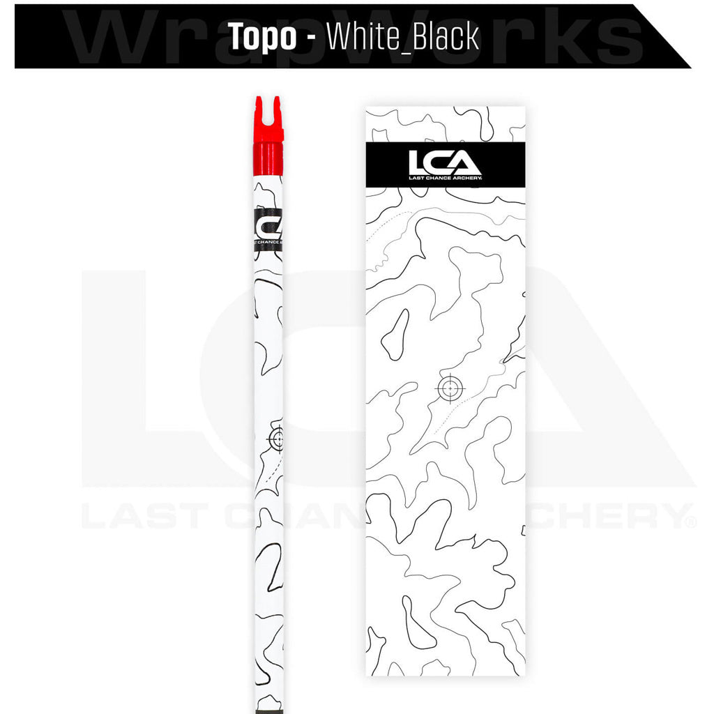 Last Chance WrapWorks Stock Topo White/Black Precision Flex L-Series