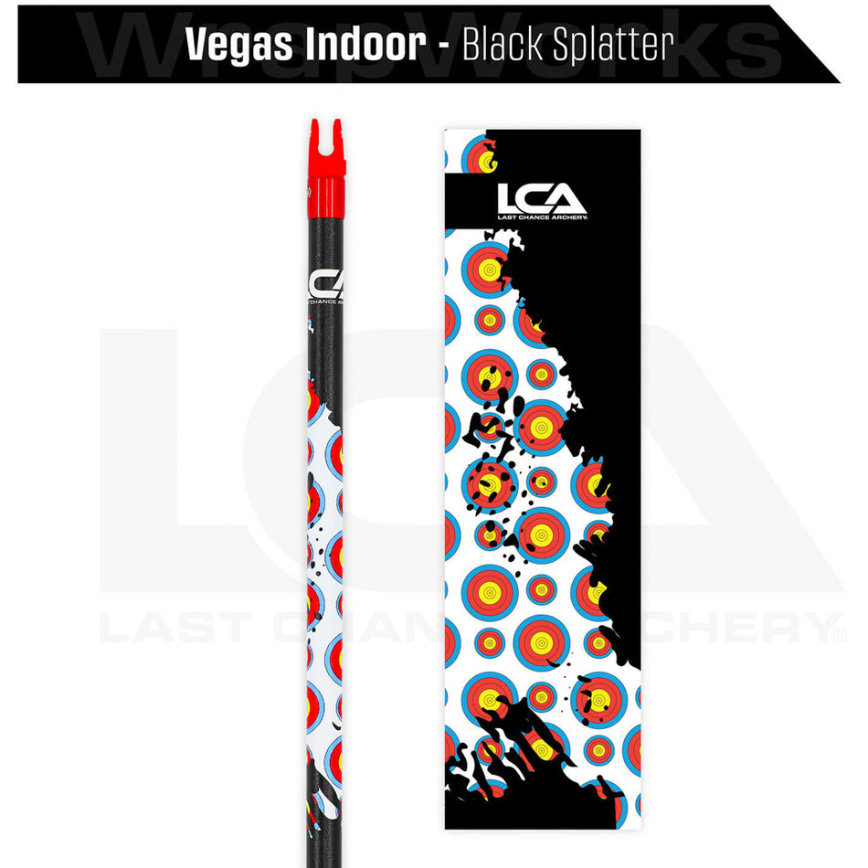 Last Chance WrapWorks Vegas Indoor Black Splatter Precision Flex L-Series