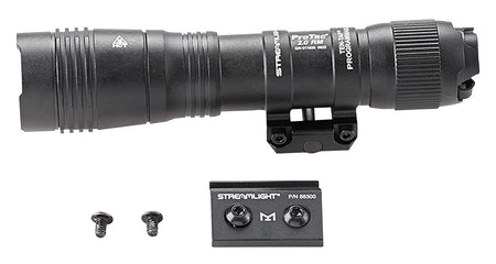 Streamlight 89003 ProTac 2.0 Black Anodized Aluminum 250/2000 Lumens White LED Bulb, 266 Meters Beam, Picatinny Rail Mount, Rifle