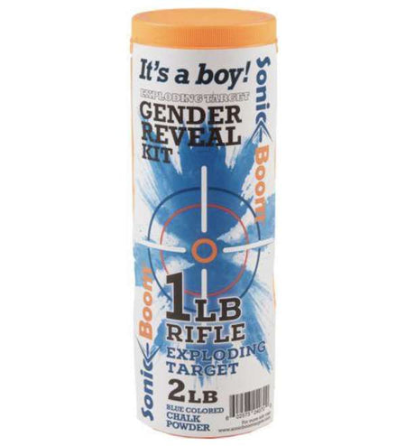 SONIC BOOM EXPLODING RIFLE TARGET GENDER REVEAL KIT-BOY ( 12 PER CASE ) CHECK STATE RESTRICTIONS