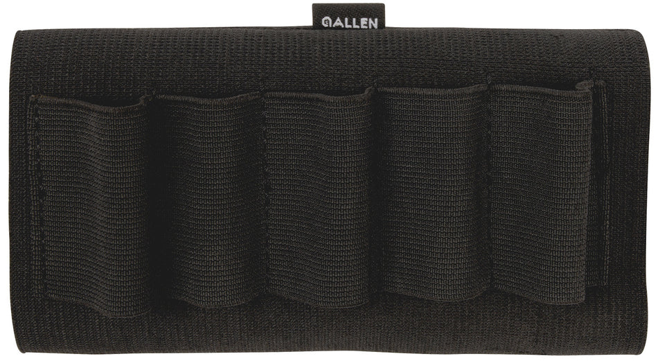 Allen 205 Shotgun Shell Holder Black Elastic 5rd Shotgun Buttstock Mount