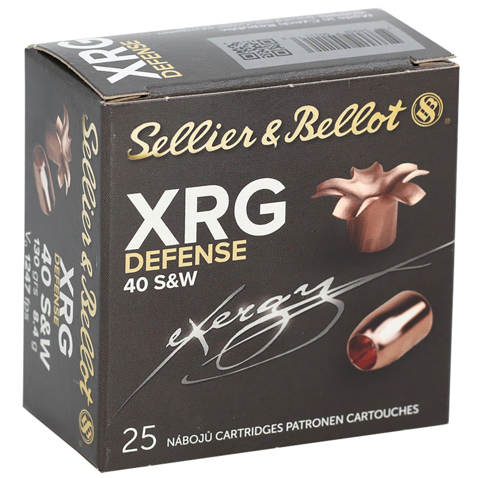 Sellier & Bellot .40 S&W XRG 130gr SCHP Ammo