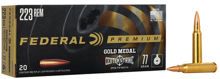 Federal .223 Remington Gold Medal 77gr OTM Ammo