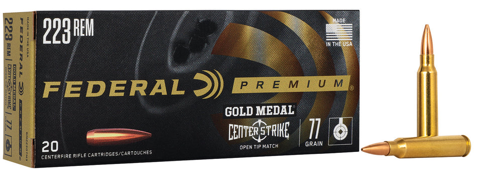 Federal .223 Remington Gold Medal 77gr OTM Ammo