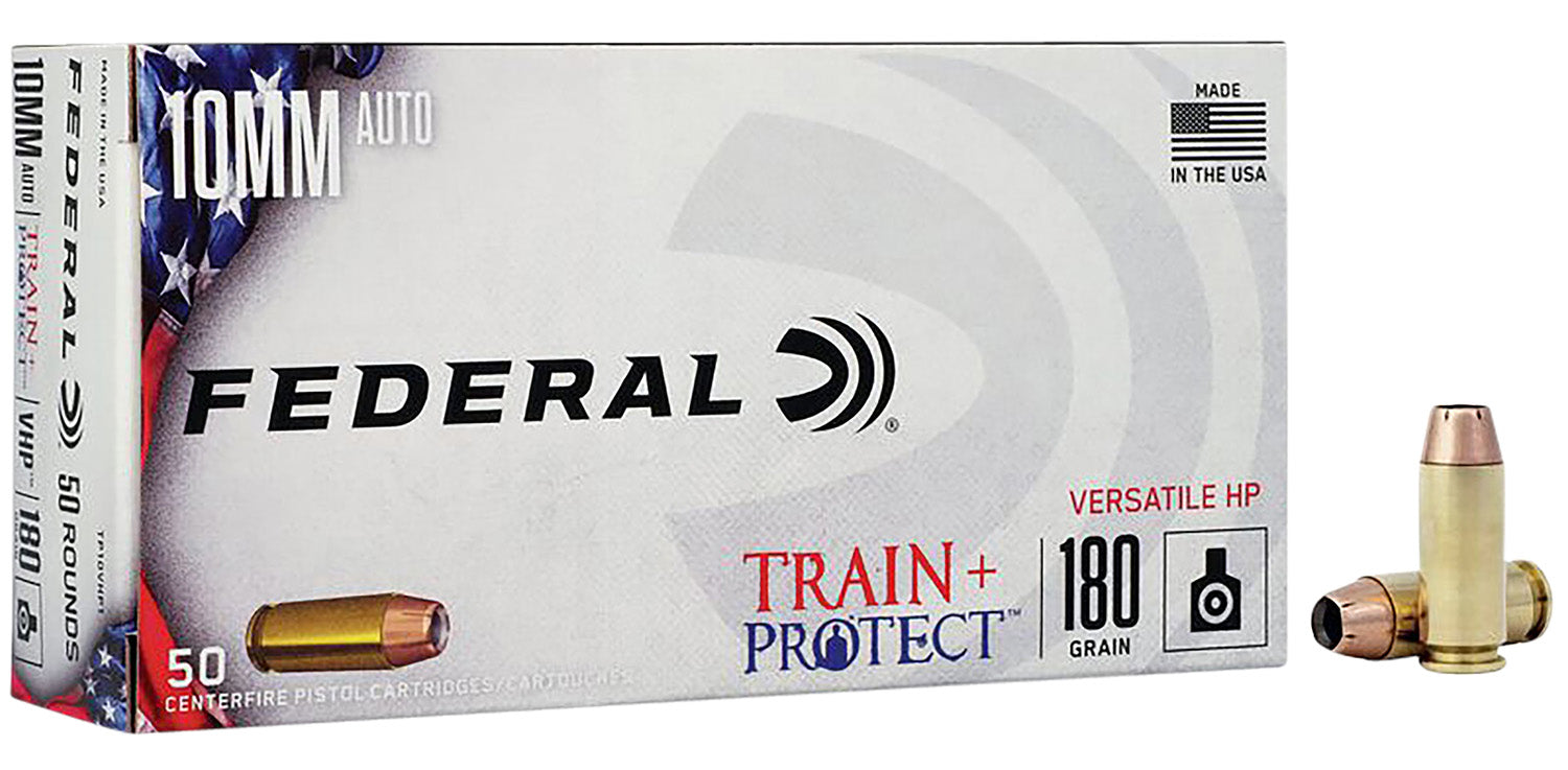 Federal 10mm Auto Train & Protect 180gr Versatile HP Ammo