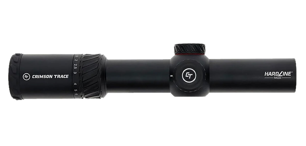 Crimson Trace 013002299 Hardline Black Anodized 1-6x 24mm 34mm Tube Illuminated CT TR1-MIL Reticle