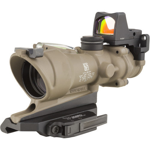 Trijicon ACOG ECOS 4x32mm Dual Illuminated Red Crosshair 5.56 Rifle Scope