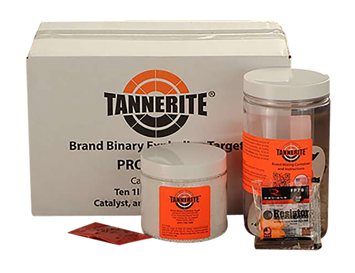 Tannerite 12PK10 1/2 Pound Target Impact Enhancement Explosion White Vapor Centerfire Rifle Firearm 0.50 lb Includes Catalyst/Mixing Container 10 Targets