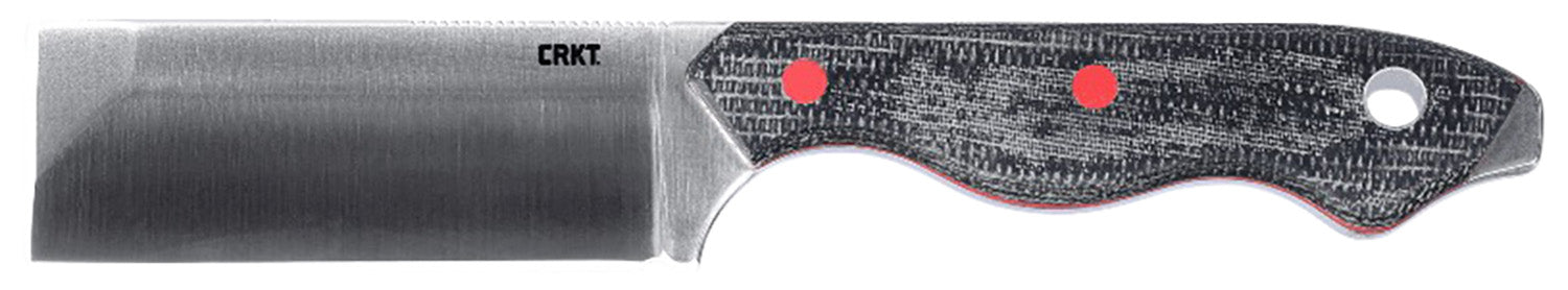 CRKT 4037 Razel 2.97" Fixed Plain Satin D2 Steel Blade/Weathered Resin Infused Fiber Handle Includes Sheath