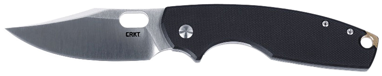CRKT 5321 Pilar IV 3.09" Folding Plain Satin D2 Steel Blade/Black/SS G10/SS Handle Includes Pocket Clip