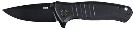 CRKT 6295 Dextro 3.18" Folding Drop Point Plain Black TiNi D2 Steel Blade/Black Aluminum Handle Includes Pocket Clip