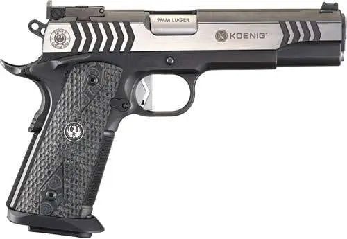 dRUGER SR1911 COMPETITION CUSTM 9MM PSTL 5" BLK/STS 10+1