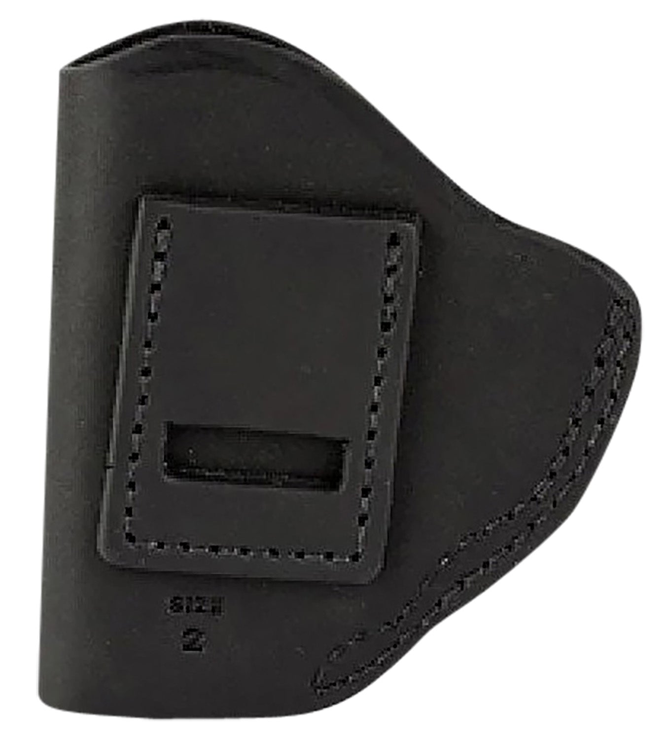 Uncle Mikes-leather(1791) UMIWB2MBLA Inside the Waistband IWB Size 02 Matte Black Leather Belt Clip Fits Small Frame Revolver Right Hand