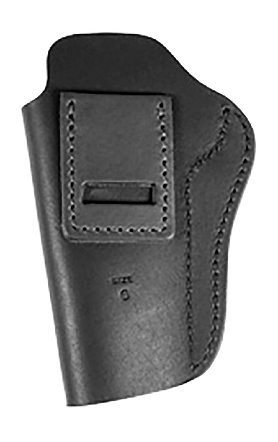 Uncle Mikes-leather(1791) UMIWB6MBLA Inside the Waistband IWB Size 06 Matte Black Leather Belt Clip Fits 1911 5" Right Hand