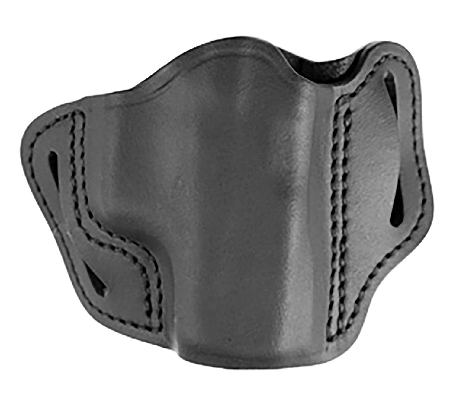 Uncle Mikes-leather(1791) UMOWB1MBLR Outside The Waistband OWB Size 01 Matte Black Leather Belt Slide Fits Springfield Hellcat Right Hand