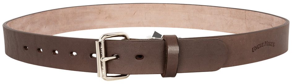 Uncle Mikes-leather(1791) BLTUM46/50DBR Gun Belt Dark Brown Leather, Belt Size 46/50, 1.50" Wide